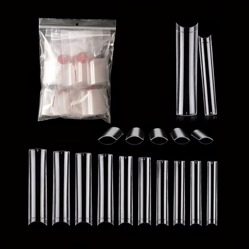 500 XXL C-Curve-Free Nail Tips - Nail Art Xxl ulasan dan harga