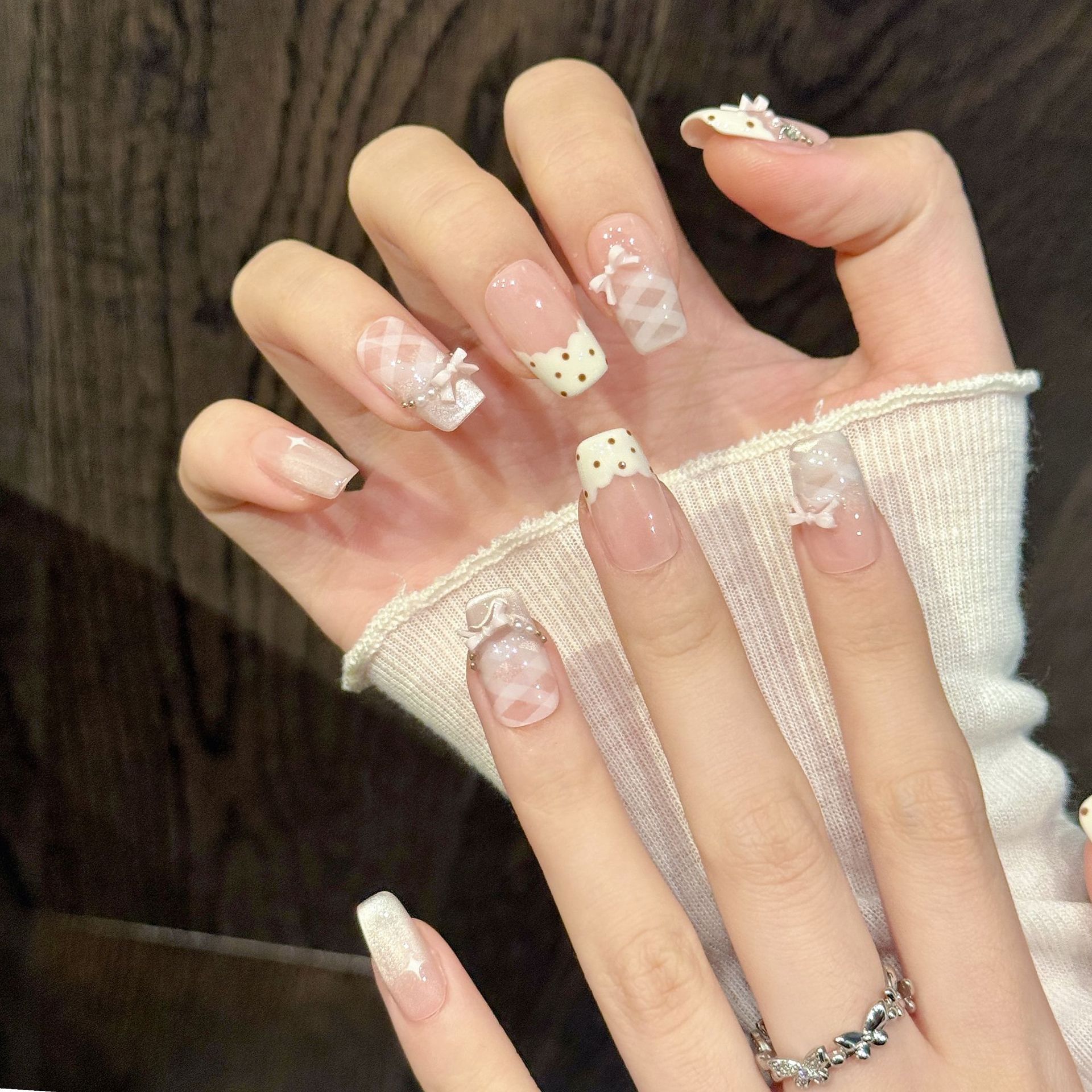 10 PCS Luxury Handmade Press o - Nail Adhesive Tab ulasan dan harga