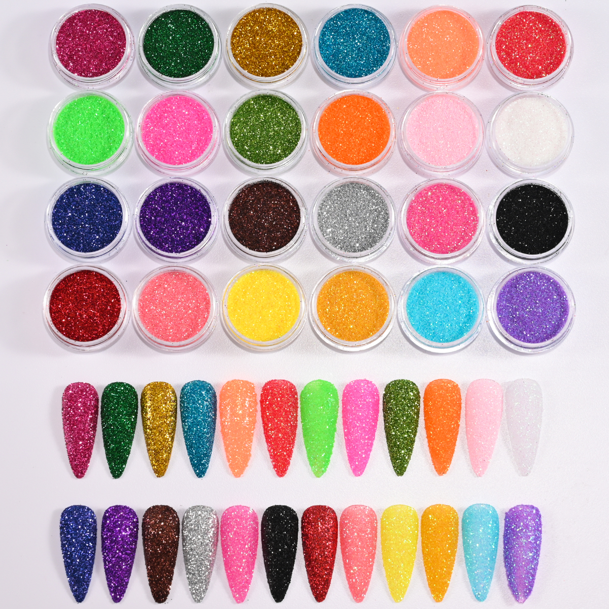 24Colors/Set Holographic Nail  - Nail Art Xmas ulasan dan harga